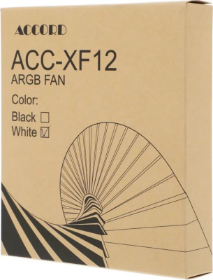 ���������� ��� ������� Accord ACC-XF12 ARGB 120�120x25 ����� 3-pin 23.7�� (ACC-XF12 ARGB WHITE) brown box