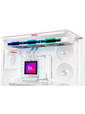 ������� �������� ���������� Lian-Li HydroShift II LCD-S 360TL ARGB Soc-AM5/AM4/1700/1851 ����� 4-pin 33dB Al+Cu LCD Ret (G89.GHS2LCDS36TW.R0)
