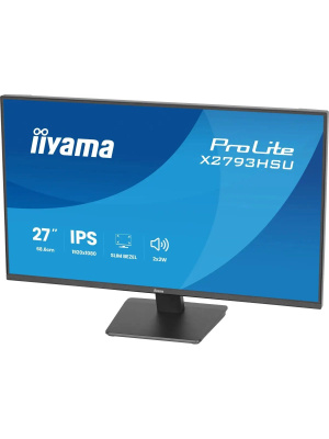 ������� Iiyama 27" ProLite X2793HSU-B1 ������ IPS LED 1ms 16:9 HDMI M/M ������� 1500:1 350cd 178��/178�� 1920x1080 120Hz DP FHD USB 4��