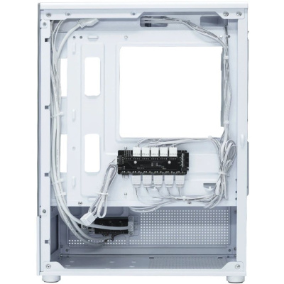 ������ XASTRA Q300M 5ARGB-C6 White mATX/Aquarium/Screewless/ 5x120mm ARGB PWM FC fans/Argb+PWM HUB 6port/ Q300M-5FC12A-C6-WH