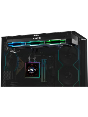 ������� �������� ���������� Lian Li HydroShift II LCD-S 360TL (GHS2LCDS36TFB BLACK) / 3.4" IPS LCD / 3x120mm ARGB PWM Fans / G89.GHS2LCDS36TFB.R0
