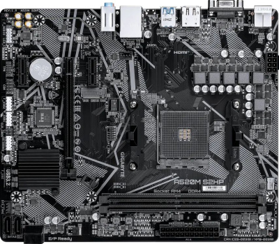 ����������� ����� Gigabyte A520M S2HP, Socket AM4, AMD A520, mATX, Ret