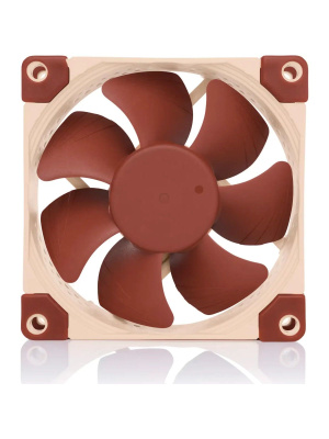 ����� ��� ������� Noctua NF-A8 PWM (80x80x25mm, 4-pin PWM, 32.67CFM, 17.7dBA, 2200RPM, Beige/Brown)
