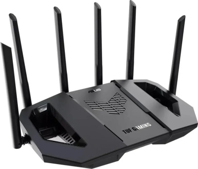 Wi-Fi ������ ASUS TUF-BE9400, Wi-Fi 7, BE9400, 2.4/5/6���, 3 LAN, ������ (90IG0A30-MO9C00) 