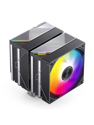 ����� JONSBO CA80 Black LGA1851/1700/1200/115X/AM5/AM4 (TDP 260W, PWM, 120mm ARGB LED Fan + 120mm Black Fan, 6 �������� ������, ������ ����, 4-pin) Retail