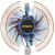 Кулер Exegate Wizard EE91-Cu.BLUE Кулер Exegate Wizard EE91-Cu.BLUE
