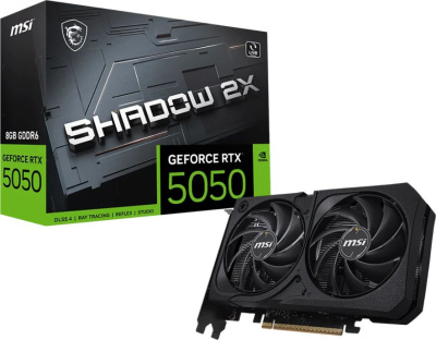 ���������� MSI NVIDIA GeForce RTX 5050 Shadow 2X 8GB, GDDR6, Ret 