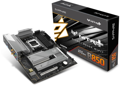 ����������� ����� Sapphire B850A NITRO+ WIFI7, Socket AM5, AMD B850, ATX, Ret (52123-03-40G)