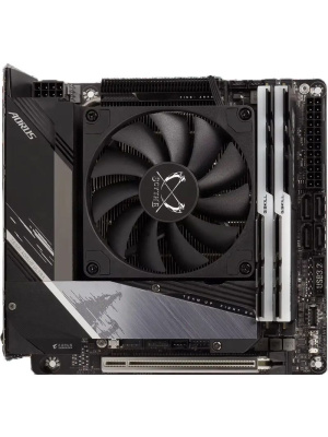 ����� ��� ���������� Scythe Shuriken 3 (140W, 4-pin PWM, 39mm, Al/Cu, 4x6mm, 1x92mm, 36.45CFM, 31.78dBA, 2500RPM, S: 1851/1700/1200/115X, AM5/AM4, silver, black)