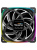 ���������� Geometric Future Squama 3003B-12 Black 120mm / ARGB, PWM, 120x120x30 mm, 800-2300 RPM, 84.0 CFM, 35.8 dBA / 1F3003B112000
