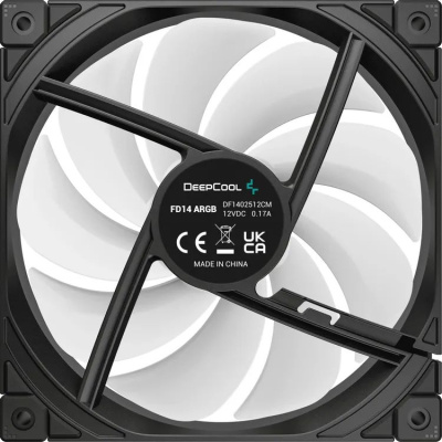���������� Deepcool FD14 ARGB 140x140x25mm ������ 4-pin 25.6dB 209gr Ret (R-FD14-BKAPN1-G)