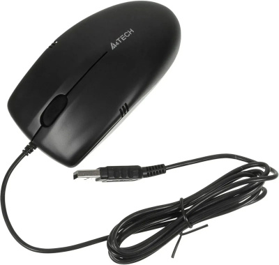 ���� ��������� A4Tech OP-530NUS black (����������, silent, USB, 2but, 1200dpi) (OP-530NUS)