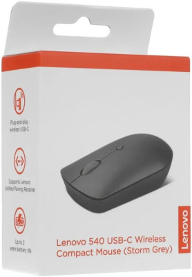 ���� Lenovo 540 USB-C Wireless Compact �����-����� ���������� 2400dpi �������. USB-C ��� �������� 3but (GY51D20867)