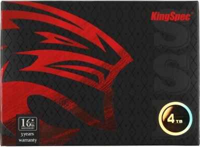 SSD-���� 4.0Tb KingSpec P3 Series (P3-4TB)  (2.5", SATA3, up to 580/500MBs, 3D NAND, 1920TBW)