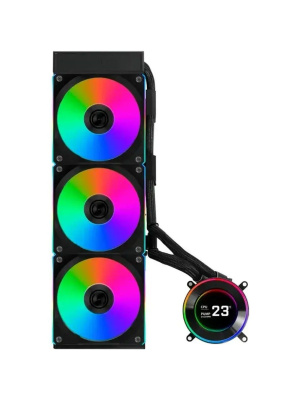 ������� �������� ���������� Lian-Li HydroShift II LCD-C 360CL ARGB Soc-AM5/AM4/1700/1851 ������ 4-pin 31dB Al+Cu LCD Ret (G89.GHS2LCD36RB.R0)