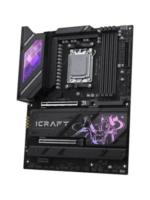 ����������� ����� Maxsun MS-iCraft B850 AIGA B850, AM5, 4*DDR5, 2*PCIEx16, 1*PCIEx1, 4*M.2, 2*TypeC, 1*USB3.2Gen1, 4*USB3.2Gen2, 6*USB2.0, 2*SATA3.0, 5G, DP, HDMI, ATX, RTL