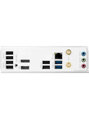 ����������� ����� MAXSUN MS-Terminator B760M GKD5 ICE (Socket 1700, mATX, 2*DDR5(96Gb), DP/HDMI, 3*SATA3, 4*M.2, 1*PCIEx16/1*PCIEx4, 6*USB2.0, 2*USB 3.2, LAN 1*2.5G, ARGB, white, RTL)
