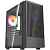 ������ Powercase Mistral SM07 ARGB, Tempered Glass, 3x120mm ARGB PWM fans, ������, mATX  (CMMSM07B-A3)