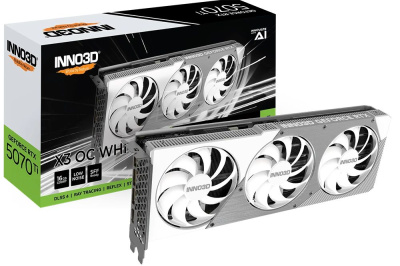���������� Inno3D NVIDIA GeForce RTX 5070 Ti X3 OC White 16Gb (N507T3-16D7X-176068W)