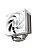 ����� 1STPLAYER FROST BITE FB12-5 White / 5HPx6mm, single tower, 220W TDP, 1x120mm fan, 800-2300 RPM, 70.15 CFM, 34.8 dBA / FB12-5-WH
