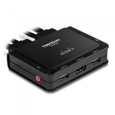 ������������� ������� (KVM) TRENDNET TK-216i 2-Port 4K HDMI KVM Switch RTL