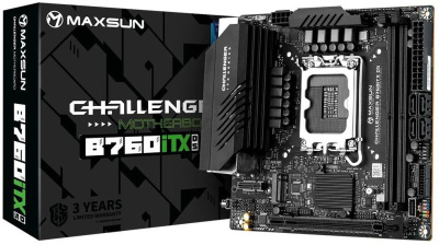 ����������� ����� Maxsun Challenger B760ITX D5, Socket 1700, Intel B760, mini-ITX