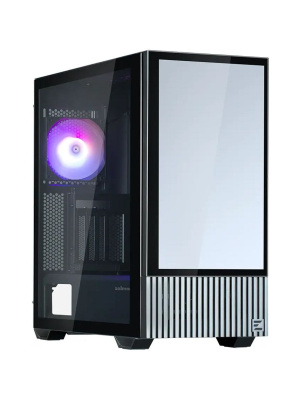 ������ ZALMAN Z10 DS, ATX, BLACK, WINDOW, built-in 15.6-inch FHD display, 2x3.5", 2x2.5", 2xUSB3.0, 1xUSB 3.1 Type-C, FRONT 2x120mm, REAR 1x120mm ARGB
