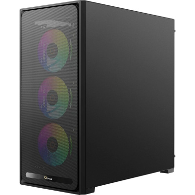 ������ Case Ocypus Gamma C70 BK ARGB ATX / win / black / 4 ARGB fans / no PSU / Tempered Glass