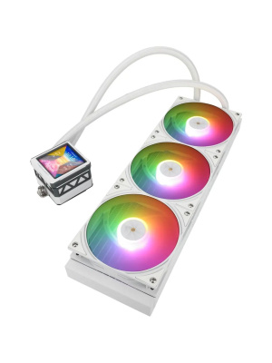 ��� Thermalright Frozen Warframe 360 Ultra White Argb (360mm, White, ARGB/ Fans: 3x120mm, 70.84CFM, 29.8dBA, 2000RPM/ Pump height 60mm, 23dBA, 3000RPM, Rad thickness 27mm/ S: 1200, 1700, 1851, 2011, 2066, 115X, AM5, AM4)