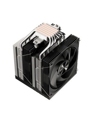 ����� 1STPLAYER FROST BITE FB12DS-6 Black / 6HPx6mm, dual tower, 250W TDP, 2x120mm fans, 800-2300 RPM, 70.15 CFM, 34.8 dBA / FB12DS-6-BK