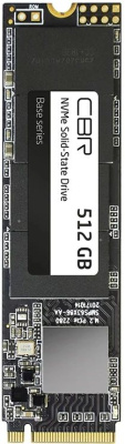 CBR SSD-512GB-M.2-BS24b, ���������� SSD-����������, ����� "Base", 512 GB, M.2 2280, PCIe 3.0 x4, NVMe 1.3, 3D TLC NAND, R/W speed up to 3100/2000 MB/s, TBW (TB) 360, OEM