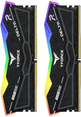 ������ ������ DDR5 TEAMGROUP T-Force Delta RGB 32GB (2x16GB) 6000MHz CL28 (28-36-36-76) 1.40V / FF3D532G6000HC28ADC01 / Black