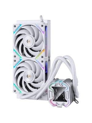 ������� �������� ���������� 1STPLAYER X-240 White / 2x120mm, ARGB, IPS display / X-240-WH