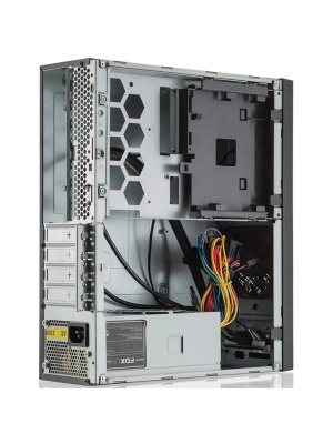 ������ ��� �� FoxLine FL-1001-TFX300S-U32C mATX case, black w/PSU TFX 300W, w/2xUSB2.0+2xUSB3.0+1xType-C (USB2.0),w/1xcombo audio, w/pwr cord, w/ 8cm FAN