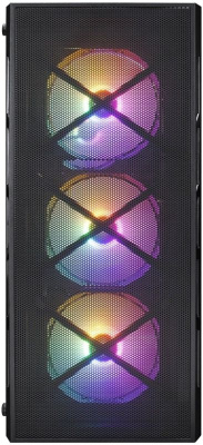 ������ 1STPLAYER FIREBASE XP Black  ATX  4x120mm LED fans  XP-BK-4F1