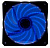 ���������� Digma DFAN-LED-BLUE 3-pin 4-pin(Molex)24dB 160gr LED Ret