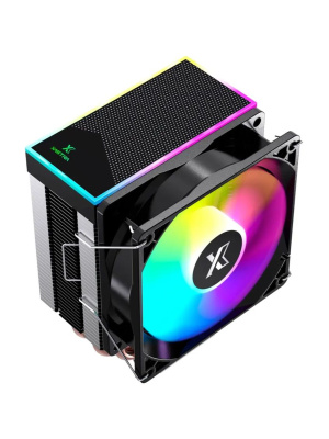 ����� XASTRA AE903 FRGB LGA1851/1700/1200/115X/AM5/AM4 (TDP 130W, 3 ����.������ , PWM FAN FRGB 92mm, Top cover with FRGB LED ) RET