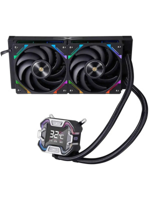 ������� �������� ���������� 1STPLAYER X-240E Black / 2x120mm, ARGB, 7-segment display, 250W TDP / X-240E-BK