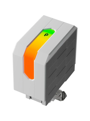 ����� upHere UP1TC4 White / 4HPx6mm, 230W TDP, single tower, 1x120mm fan, 600-1650RPM, 68 CFM, 25dBA, ARGB cover / UP1TC4