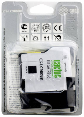 �������� �������� Cactus CS-LC980BK ������ ��� Brother DCP-145C/165C MFC-250C/290C (16ml)
