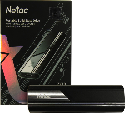 ������� ���� SSD Netac ZX10 NT01ZX10-002T-32BK, 2��, ������