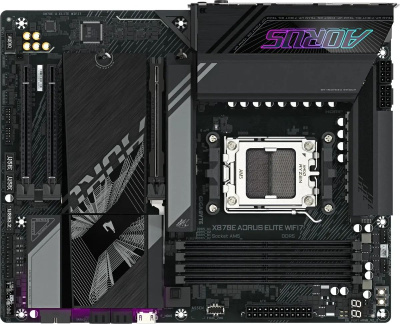 ����������� ����� Gigabyte X870E AORUS ELITE WIFI7, SocketAM5, AMD X870E, ATX, Ret