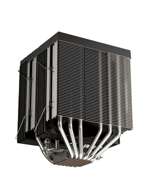 ����� 1STPLAYER FROST BITE FB12DS-6 Black / 6HPx6mm, dual tower, 250W TDP, 2x120mm fans, 800-2300 RPM, 70.15 CFM, 34.8 dBA / FB12DS-6-BK