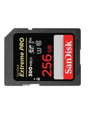 ����� ������ SanDisk Extreme PRO 256GB SDXC Memory Card up to 300MB/s, UHS-II, Class 10, U3, V90