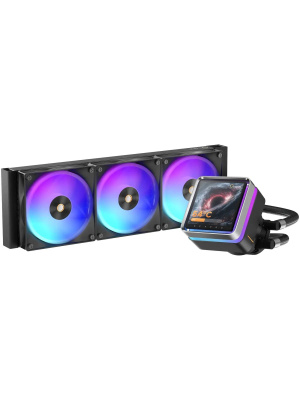 ������� ����������� ���������� Ocypus Sigma L36 EX BK ARGB (310W, 360mm, LED, Black, ARGB/ Fans: 3x120mm, 36dBA, 88CFM, 2400RPM/ Pump height 99mm, 27dBA, 3100RPM, Rad thickness 27mm/ S: 1851, 1700, 1200, 115X, AM5, AM4)