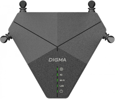 Wi-Fi ������ Digma DWR-N302LTE, Wi-Fi 4, N300, 2.4���, 2 LAN, 2G/3G/4G, ������