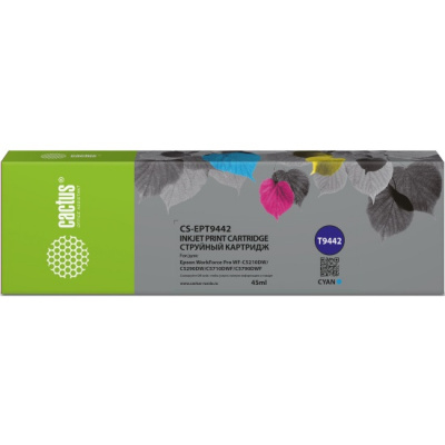 �������� �������� Cactus CS-EPT9442 T9442 ������� (45��) ��� Epson WorkForce WF-C5290DW/WF-C5790DW