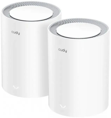 ��������� Mesh ������ CUDY M3000, Wi-Fi 6, AX3000, 2.4/5���, 1 LAN (M3000(2-Pack))