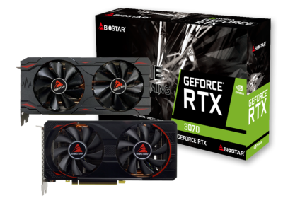 ���������� BIOSTAR nVidia RTX3070 8GB GDDR6 256-bit DPx3 HDMI RTL (VN3706RM82)