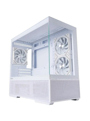 ������ 1STPLAYER CV6 ARGB White / mATX / 3x120mm ARGB & 2x120mm fans / CV6-WH-2FAR-W-2FH7R-W-1FH7-W